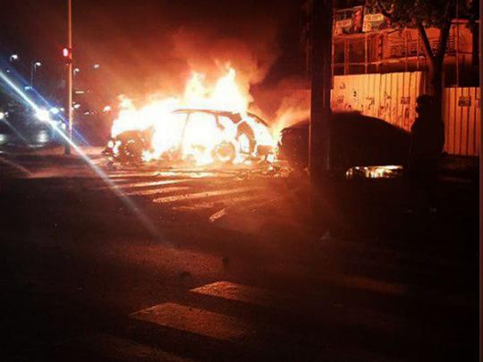 Взрыв автомобиля в Израиле