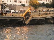 Крушение моста в Греции