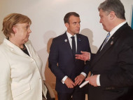 Порошенко обсудил «выборы» на Донбассе с Меркель и Макроном