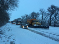 Снегопады в Украине: опубликована карта самых опасных дорог