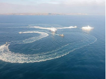 Корабли и катера в Азовском море