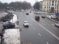 Народный депутат попала в ДТП в самом центре Киева: в сеть попало видео
