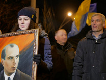 марш ко дню рождения Бандеры в Киеве