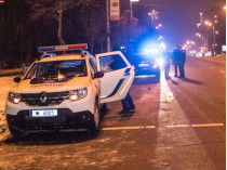 ДТП в Киеве с участием патрульных и такси