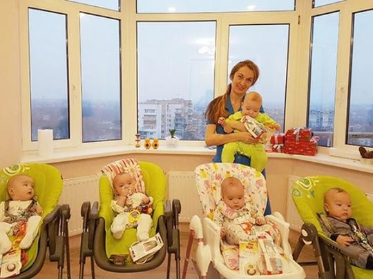 Оксана Кобелецкая и ее дети