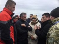 Главы МИД Чехии, Дании и Украины на Донбассе