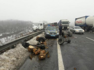 Новое масштабное ДТП на трассе Киев – Одесса: первые фото с места происшествия