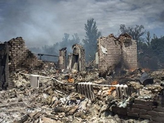 разрушения на Донбассе