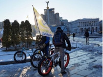 В Киеве велосипедисты проведут зимний флешмоб