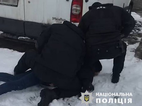 Задержание мошенника в Киеве