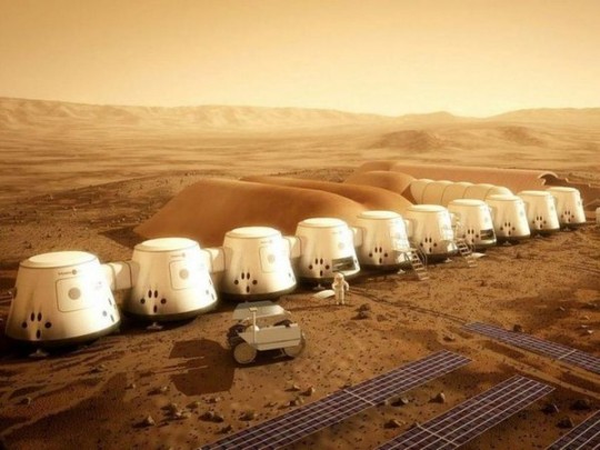 Так должна была выглядеть колония на Марсе