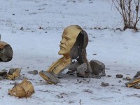 Падение памятника Ленину