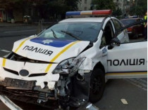 Разбитое авто патрульной полиции