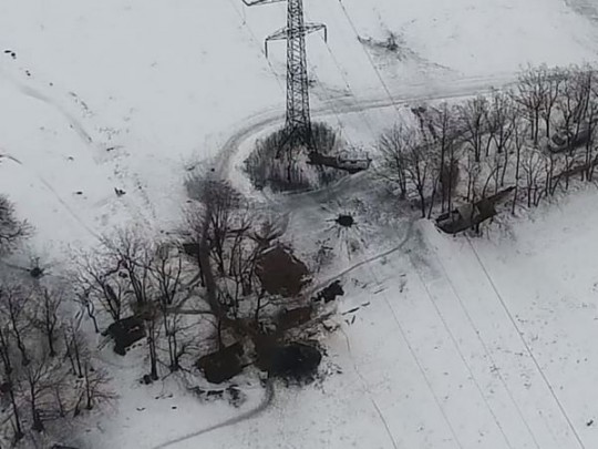 Уничтожение позиций боевиков на Донбассе