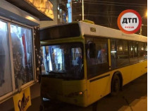В Киеве автобус с пассажирами въехал в зоомагазин (фото, видео) 