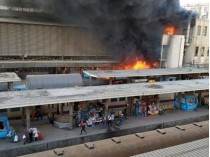 Пожар на вокзале