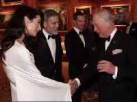 Джордж и Амаль Клуни и принц Чарльз