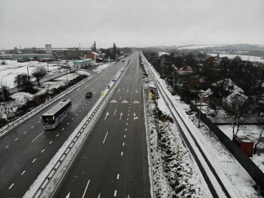 Дороги в Украине зимой