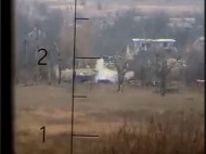 На Донбассе метким выстрелом ликвидирована огневая точка и пулеметчик боевиков (видео)