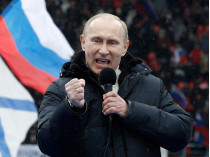 Путин на митинге