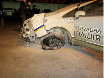 Угон полицейского авто в центре Киева