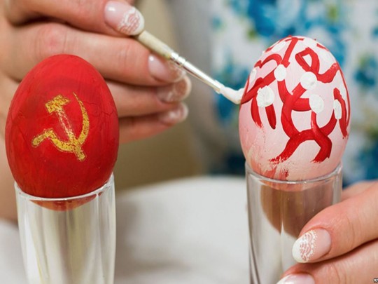 Советская символика на яйцах