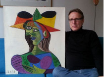 Артур Бранд с найденной картиной Пикассо