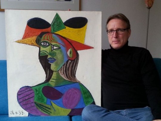 Артур Бранд с найденной картиной Пикассо
