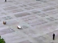разбитая писанка на площади Тернополя