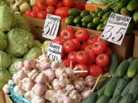 Овощи на рынке