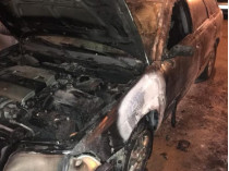 Сожженное авто активиста