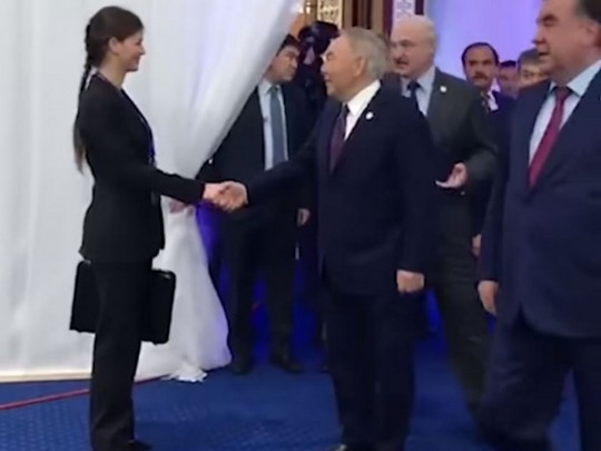 Назарбаев и помощница Лукашенко