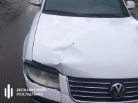 Авто полицейских после наезда 
