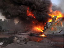 Пожар на складах под Киевом