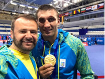 Украинский супертяжеловес в крови завоевал «золото» Европейских игр (видео)