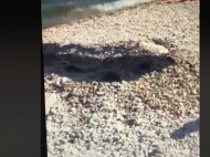 На пляже в Коктебеле забил гейзер из нечистот: в сети показали видео