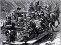 Дворники, солдаты и арестанты трудились с утра до вечера, убирая вручную снег на улицах