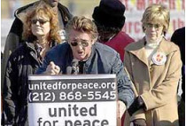 Звезды голливуда организовали в вашингтоне демонстрацию протеста против войны в ираке