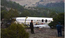 В турции разбился пассажирский самолет