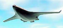 Представленный в лондоне экспериментальный авиалайнер вмещает 215 пассажиров, по форме напоминает летучую мышь и в полете издает звук не громче, чем работающая стиральная машина