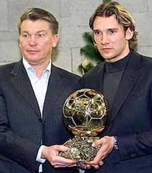 Лучший футболист европы прошлого года андрей шевченко включен в список 50 претендентов на завоевание «золотого мяча»