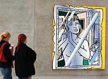 В австрийском музее женщина порезала ножом картину американского художника роя лихтенстайна