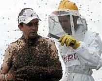 В течение нескольких минут все тело 35-летнего колумбийца было облеплено 500 тысячами(! ) пчел