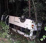 Пассажиры микроавтобуса, который разбился под ялтой, благодарят за свое спасение&#133; Сосну, удержавшую «мерседес» от падения в овраг