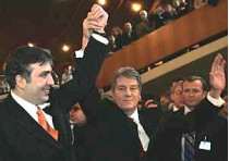 Вожди «розовой» и «оранжевой» революций михаил саакашвили и виктор ющенко выдвинуты на соискание нобелевской премии мира
