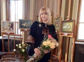 Первая персональная выставка живописи телеведущей Светланы Леонтьевой