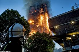 Катастрофический пожар в лондонской высотке