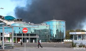 Пожар в районе аэропорта Донецка