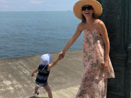 Катя Осадчая восхитила сеть ярким фото с сыном
