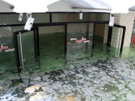 Затоплен: в сеть выложили свежие фото из бизнес-центра в Донецке